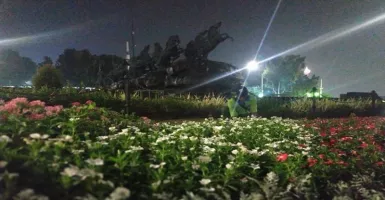 Hari Ini DKI Ultah ke-492, Bunga Warna-warni Hiasi Jakarta