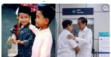 Jokowi Prabowo Bertemu, Foto Kecil ‘Mirip’ Keduanya Viral Lagi