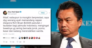 Dino P. Djalal Cuit Brian Bukan Panutan, ini Reaksi Netizen