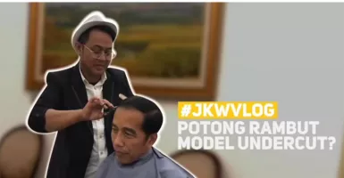 Jokowi Ngevlog Mau Coba Gaya Rambut Anak Muda Model Undercut