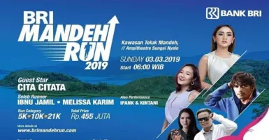 BRI Mandeh Run 2019 Dimeriahkan Seleb Runner dan Pedangdut Cita Citata