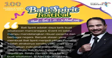 Masuk 5 Besar Dunia, Bali Spirit Berdampak Positif Secara Ekonomi