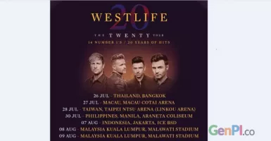 Siap-siap, Westlife Gelar Konser Reuni di Indonesia Bulan Agustus
