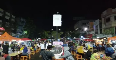 Menikmati Wisata Malam Pedestrian Sudirman Palembang
