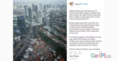 Di Instagram, Jokowi Tanya Netizen Soal Pemindahan Ibukota Negara