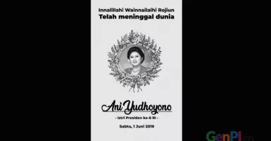 Jenasah Ani Yudhoyono Dikebumikan di TMP Kalibata pada 2 Juni