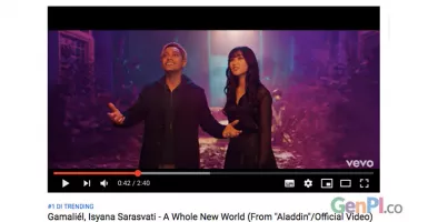 Video Klip ‘A Whole New World’ Gamaliel - Isyana Jadi #1 Trending