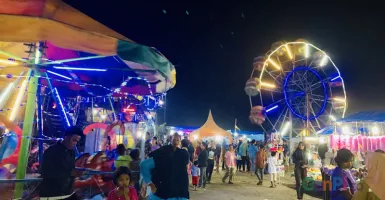 Di Kampung Lima Puluh, Pasar Malam jadi Hiburan saat Lebaran