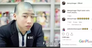 FaceApp Bikin Kakek Sugiono Muda Kembali