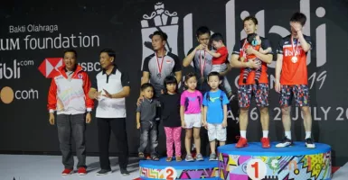 Final Ganda Putra Indonesia Open 2019, 'Adik' Tumbangkan 'Kakak'