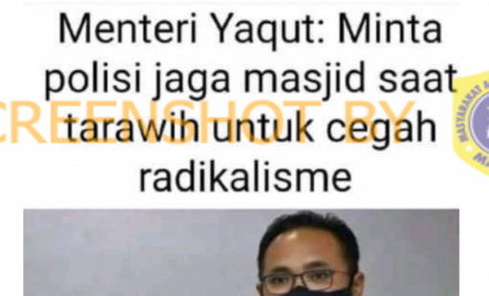 Yaqut Cholil Qoumas Minta Polisi Jaga Masjid saat Tarawih, Salah - GenPI.co