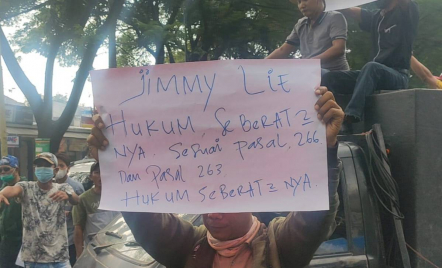 Warga Pantura Tangerang Demo di PN: Jimmy Lie Layak Ditahan - GenPI.co