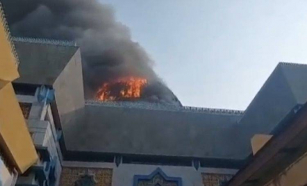 Begini Kronologi Kubah Masjid Raya Jakarta Islamic Center Terbakar Hingga Ambruk - GenPI.co