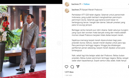Viral Prabowo Tidak Injak Karpet Merah saat G20, Didoakan Jadi Presiden - GenPI.co