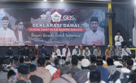 Rangkul Forum Umat Islam, Gardu Ganjar Gelar Deklarasi Damai di Serang - GenPI.co