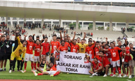 Lolos ke Liga 1, Malut United Disambut The Superman di Ternate - GenPI.co