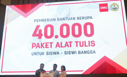 Rangkul MPK, Deli Indonesia Salurkan 40.000 Paket Alat Tulis ke Sekolah - GenPI.co