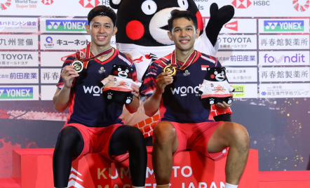 Fajar/Rian Juara Kumamoto Japan Masters 2024 karena Timnas Indonesia Dibantai Jepang - GenPI.co