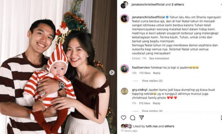 Istimewa! Jonatan Christie Rayakan Natal Pertama Bersama Sang Buah Hati - GenPI.co