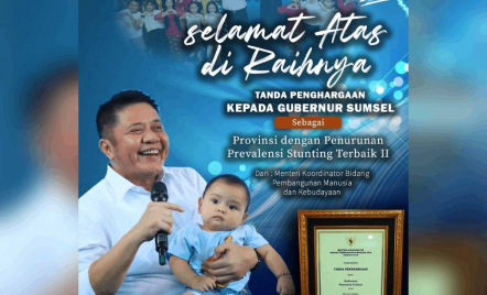 Sukses Tekan Stunting, Gubernur Herman Deru Terima Penghargaan Menko PMK - GenPI.co