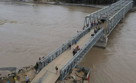 Jembatan Bailey Teupin Mane Dibuka, Pemerintah Imbau Pengendara Patuhi Tonase - GenPI.co