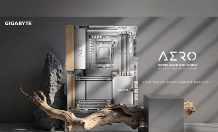 Gigabyte X870E Aero X3D Wood, Motherboard Premium dengan Sentuhan Desain Natural - GenPI.co