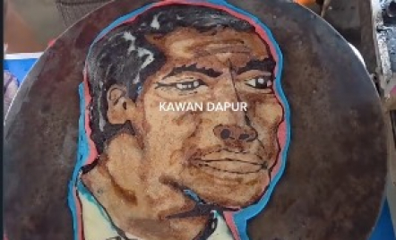 Pedagang Pancake Ditantang Gambar Wajah Jokowi, Hasilnya Bikin Ngakak - GenPI.co
