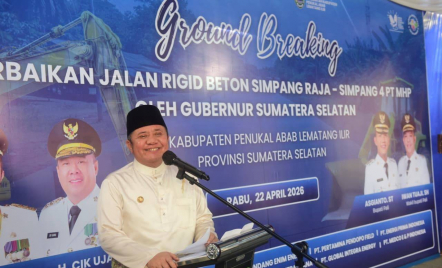 Ground Breaking Jalan Simpang Raja di PALI, Gubernur Herman Deru Tekankan Kerja Sama Pemerintah dan Swasta - GenPI.co