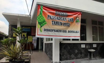 Posko THR Diskopnaker Boyoalali Nihil Aduan - GenPI.co Jateng