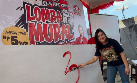 Bulan Bung Karno, Vita Evina PDIP Gelorakan Semangat Perjuangan Lewat Lomba Mural - GenPI.co Jateng