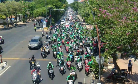 Driver Online di Surabaya Demo, Sebaiknya Hindari Titik-Titik ini - GenPI.co Jatim