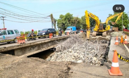 Jembatan Ngaglik Lamongan Selesai Sebelum Pelaksanaan Mudik - GenPI.co Jatim