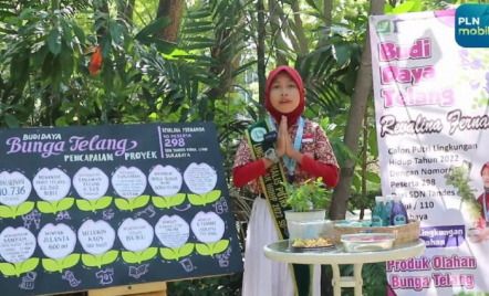 Gadis Cilik Asal Surabaya ini Kreasikan Bunga Telang jadi Nasi dan Tumpeng - GenPI.co Jatim