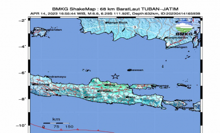 Gempa Bumi Magnitudo 6,6 Guncang Tuban Hari Ini, Jumat 14 April 2023 - GenPI.co Jatim