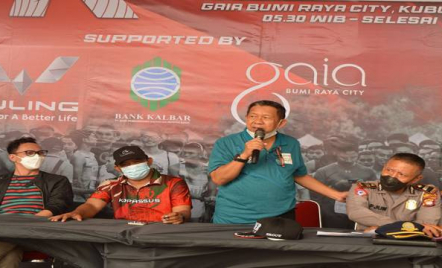 HUT Kubu Raya, 95 Personel Gabungan Amankan Lomba Lari 10 Km-5 Km - GenPI.co Kalbar