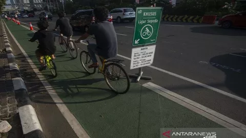 32 Kawasan Bersepeda di Jakarta Ditutup  - GenPI.co