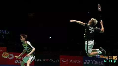 Pasangan Ahsan/Hendra Tumbang di Final Japan Open 2019 - GenPI.co