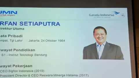 Garuda Indonesia Punya Dirut Baru, ini Orangnya - GenPI.co