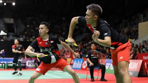 Indonesia Masters 2020: Fajar/Rian Ngos-ngosan - GenPI.co