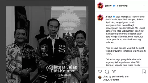 Bahkan Jokowi Akui Didi Kempot itu The Godfather of Broken Heart - GenPI.co