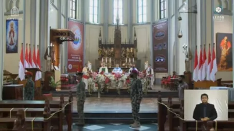 Indonesia Raya Menggema di Pilar-pilar Katedral Jakarta - GenPI.co