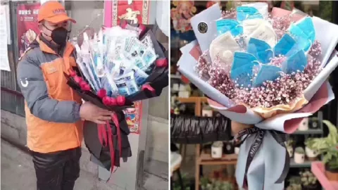 China Berduka, Masker Jadi Hadiah Istimewa Hari Valentine - GenPI.co