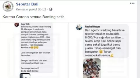 Virus Corona Bikin Pelaku Wisata di Bali Banting Setir - GenPI.co