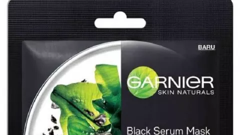 Garnier Black Serum Mask Pure Charcoal Black Algae, Bikin Glowing - GenPI.co