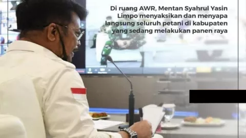Mentan Syahrul Yasin Limpo Pantau 332 Titik Panen Padi via Video - GenPI.co