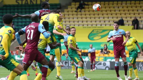 Jadwal dan Hasil Liga Inggris: Norwich City vs West Ham 0-4 - GenPI.co