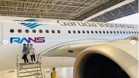 Logo Rans Raffi Ahmad di Pesawat Baru Garuda Bikin Melongo Netter - GenPI.co