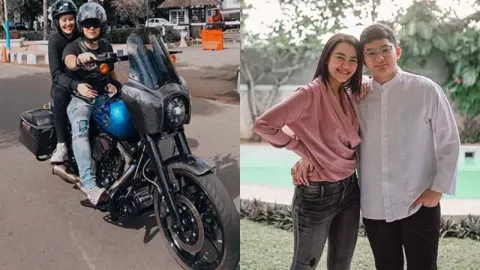 Lepas Kangen,  Aaliyah Massaid Dibonceng Sultan Sapta Naik Harley - GenPI.co