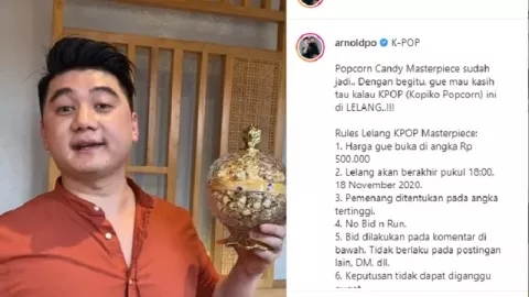 Chef Arnold Bikin Popcorn Bertabur Emas, Pembelinya Sultan - GenPI.co