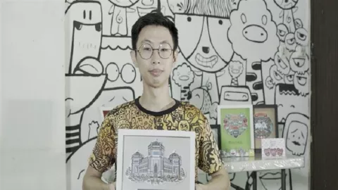 Lulus Cumlaude, Pemuda ini Malah Sukses Jualan Doodle Art - GenPI.co